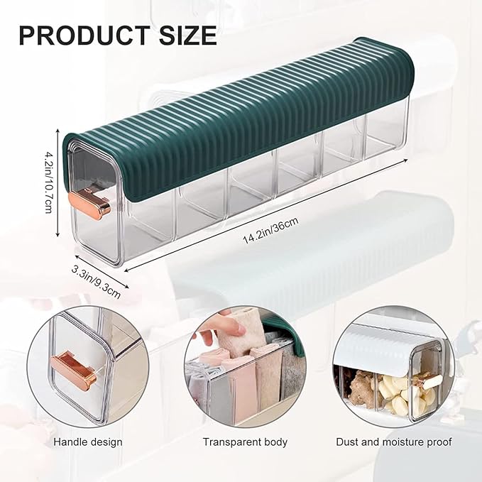 Clear Wall Mounted Drawer Organizer, Wall Hanging Transparent Underwear Panties Storage Box Punch-Free Multifunctional Storage Box for Clothes, Socks, Ties